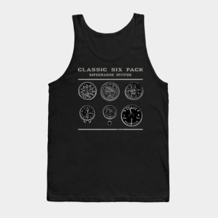 Cockpit Instruments Six Pack Spitfire aircraft WW2 Tank Top